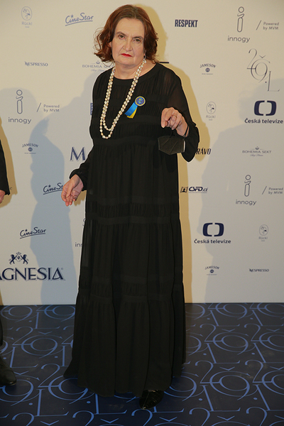 Eva Holubová na předávání Českých lvů.