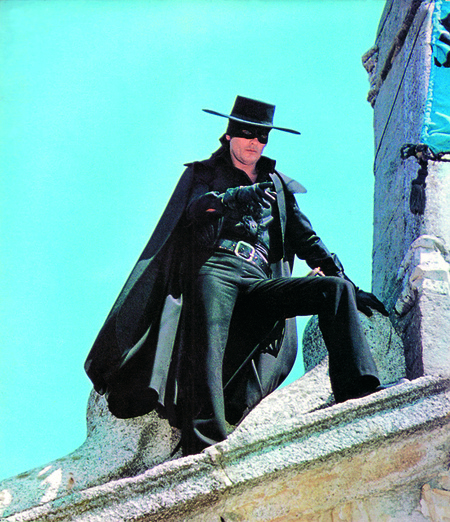 Alain Delon jako Zorro.
