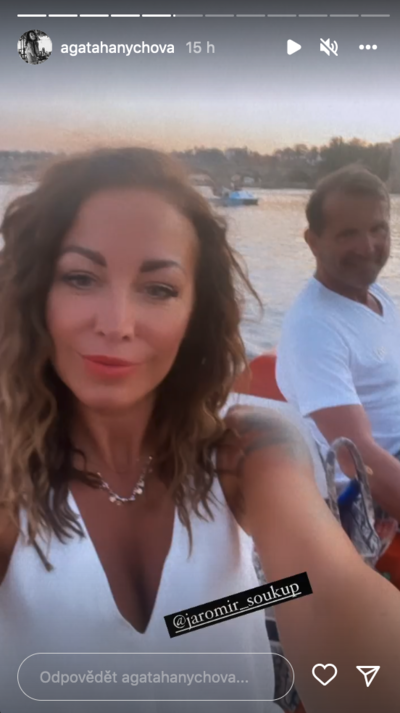 Agromír si užíval romantiku na šlapadlech.