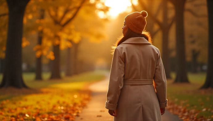 Podzimní procházka jako meditace: zpomalte, vnímejte každý krok a nechte barevné listí zklidnit vaši mysl. Podzimní procházka jako meditace: zpomalte, vnímejte každý krok a nechte barevné listí zklidnit vaši mysl.