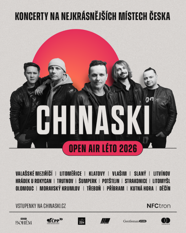 Chinaski v červnu odstartují čtyřměsíční turné s Liborem Boučkem