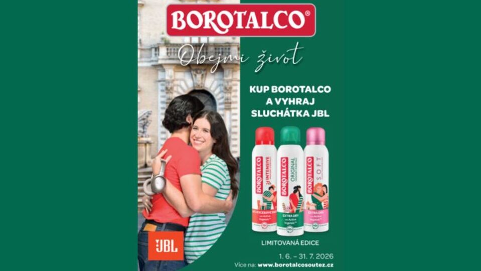 Kupte Borotalco a vyhrajte sluchátka JBL!