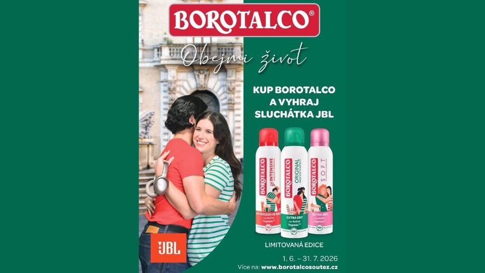 Kupte Borotalco a vyhrajte sluchátka JBL!